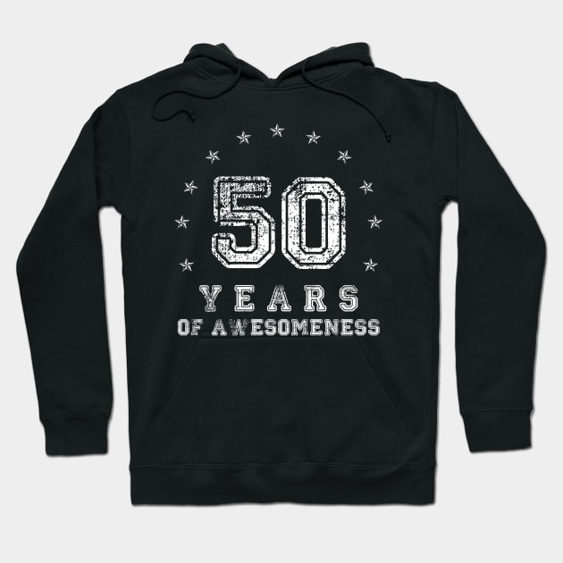 Vintage 50 years of awesomeness Hoodie by opippi